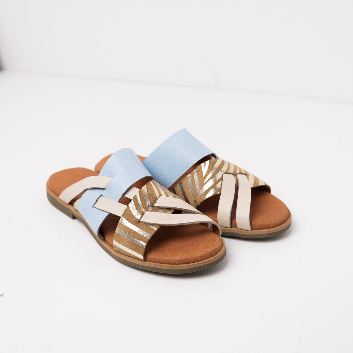 Sandalia Mujer / Pino Print Celeste SANDALIAS Giani Dafirenze 
