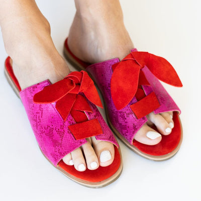 Sandalia Mujer / Salina Fucsia Rojo