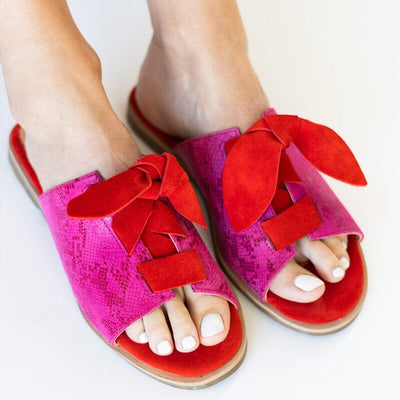 Sandalia Mujer / Salina Fucsia Rojo