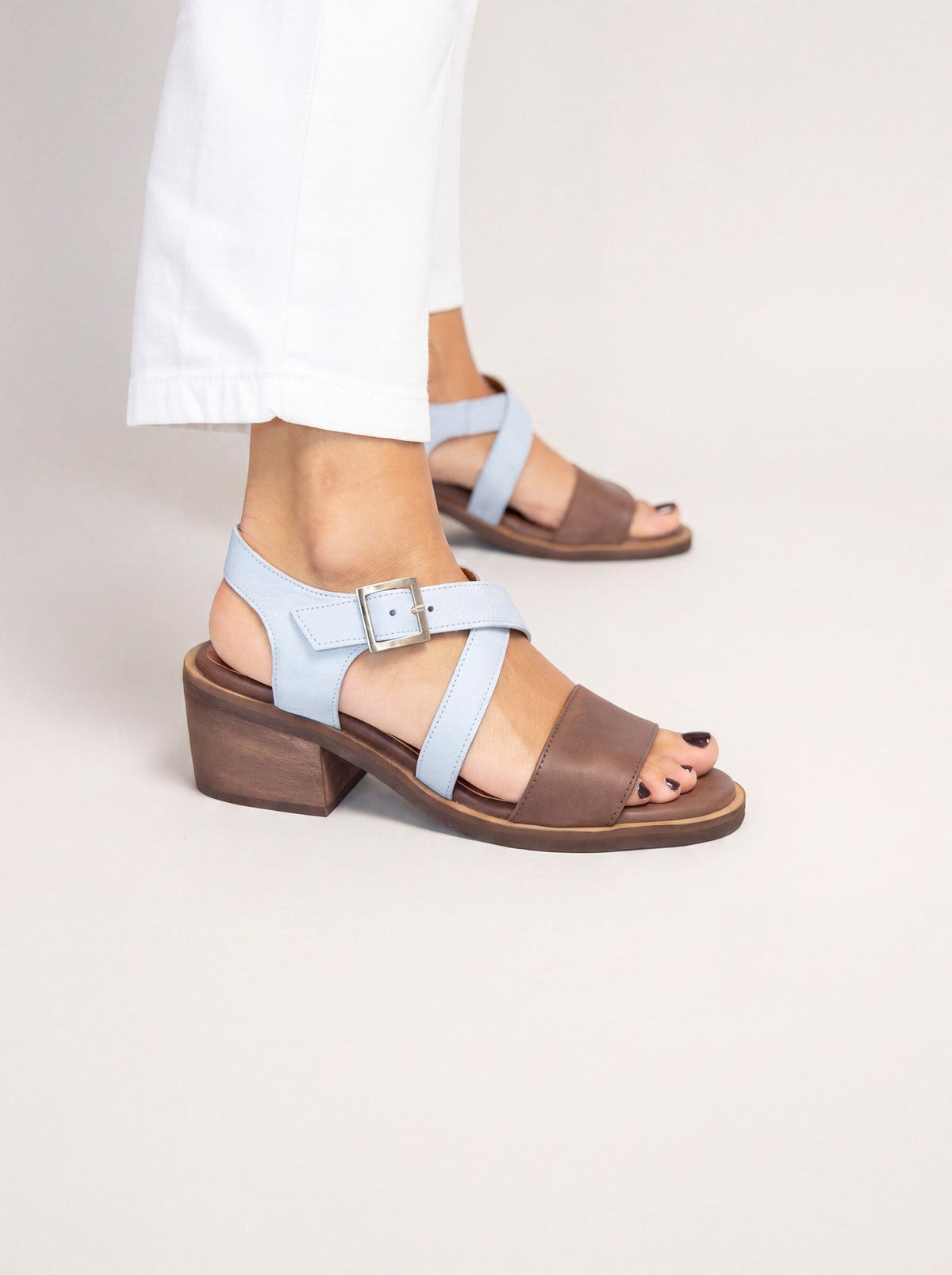Sandalia Mujer / Salteador Café Celeste SANDALIAS Giani Dafirenze 
