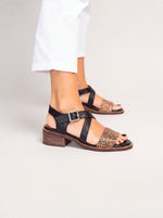 Sandalia Mujer / Salteador Leopardo Negro SANDALIAS Giani Dafirenze 