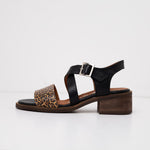 Sandalia Mujer / Salteador Leopardo Negro SANDALIAS Giani Dafirenze 