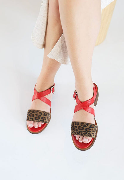 Sandalia Mujer / Salteador Leopardo SANDALIAS Giani Dafirenze 