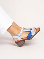 Sandalia Mujer / Sauco Celeste Azul SANDALIAS Giani Dafirenze 