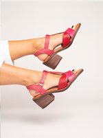 Sandalia Mujer / Sauco Fucsia Rojo SANDALIAS Giani Dafirenze 