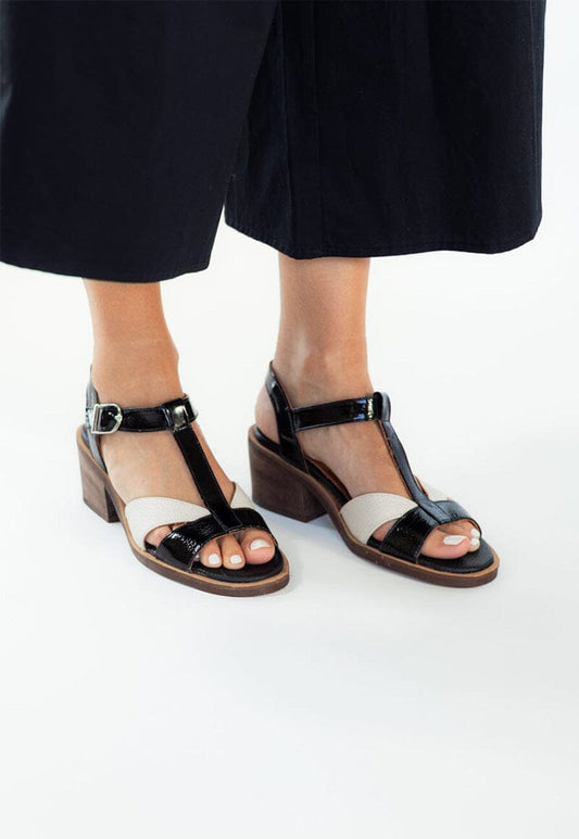 Sandalia Mujer / Sauco Negro Beige SANDALIAS Giani Dafirenze 
