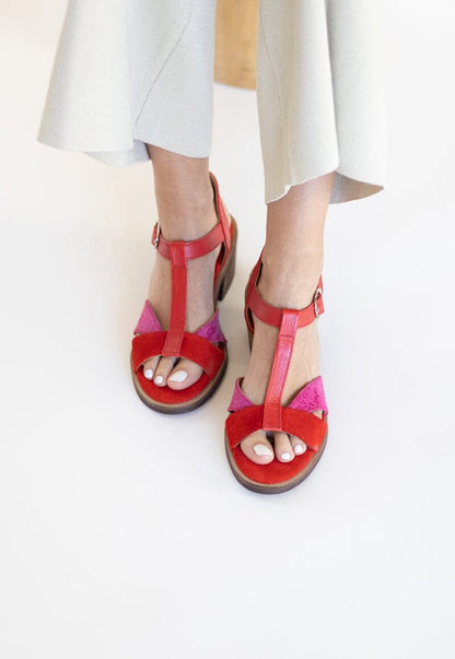 Sandalia Mujer / Sauco Rojo Fucsia SANDALIAS Giani Dafirenze 