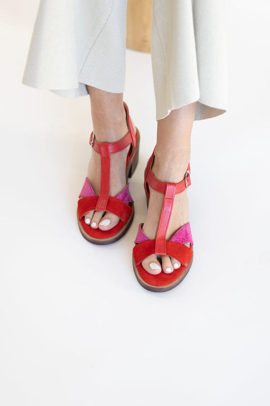 Sandalia Mujer / Sauco Rojo Fucsia SANDALIAS Giani Dafirenze 