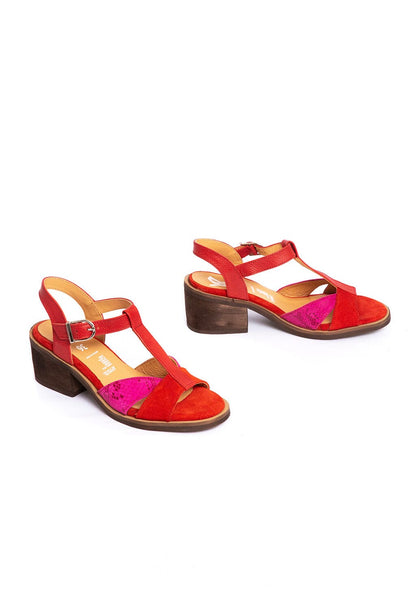 Sandalia Mujer / Sauco Rojo Fucsia SANDALIAS Giani Dafirenze 