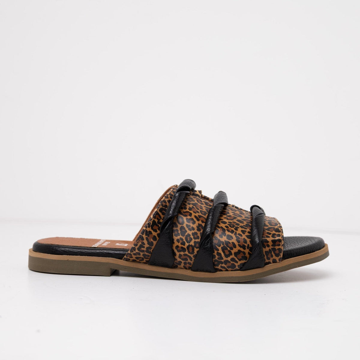 Sandalia Mujer / Senda Leopardo Negro SANDALIAS Giani Dafirenze 