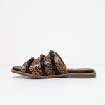 Sandalia Mujer / Senda Leopardo Negro SANDALIAS Giani Dafirenze 