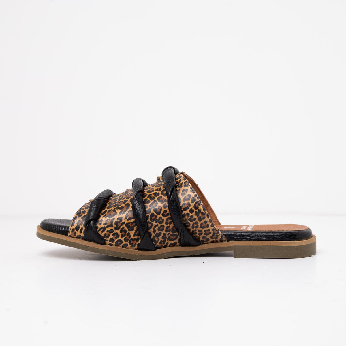 Sandalia Mujer / Senda Leopardo Negro SANDALIAS Giani Dafirenze 
