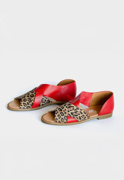 Sandalia Mujer / Socaire Leopardo Rojo SANDALIAS Giani Dafirenze 