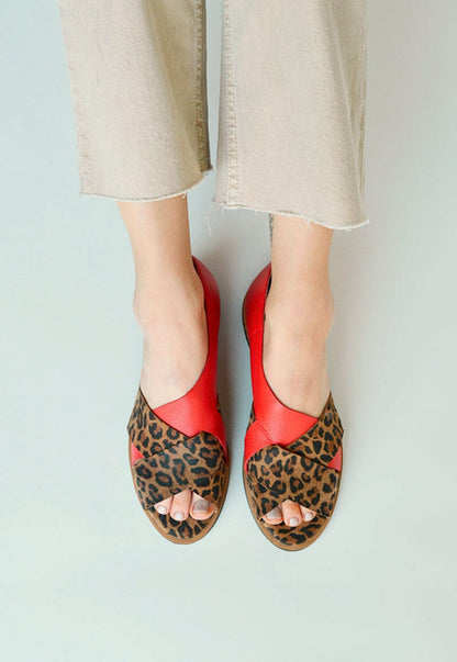 Sandalia Mujer / Socaire Leopardo Rojo SANDALIAS Giani Dafirenze 