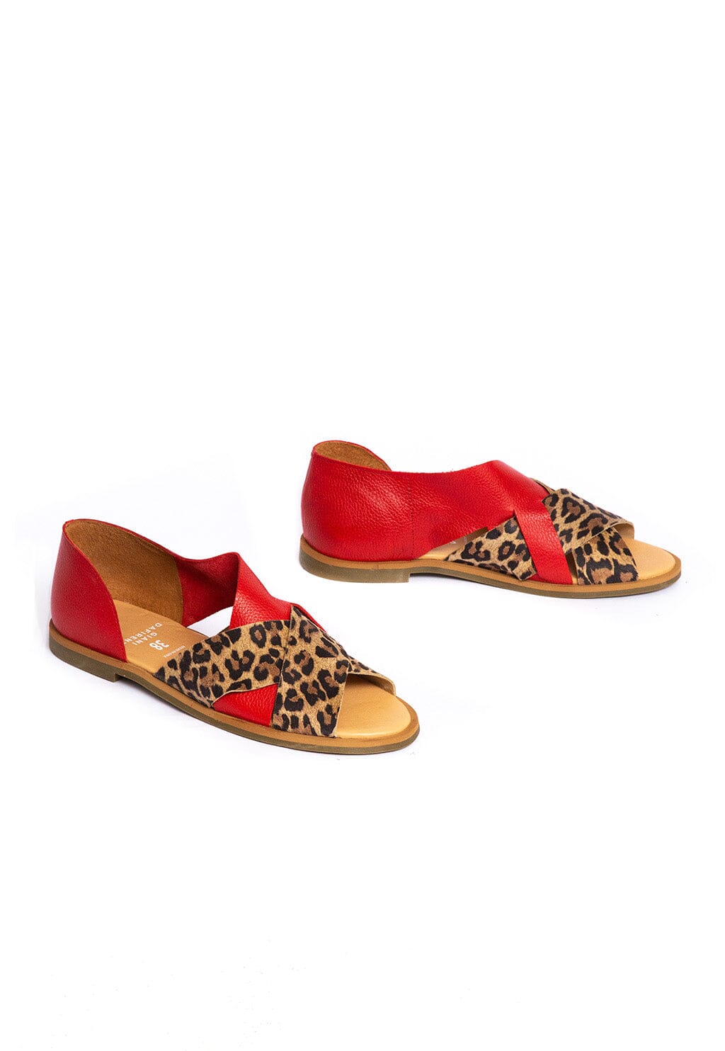Sandalia Mujer / Socaire Leopardo Rojo SANDALIAS Giani Dafirenze 