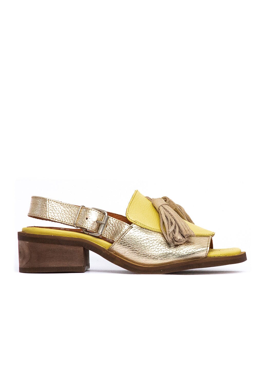 Sandalia Mujer / Sole Amarillo Niquel SANDALIAS Giani Dafirenze 