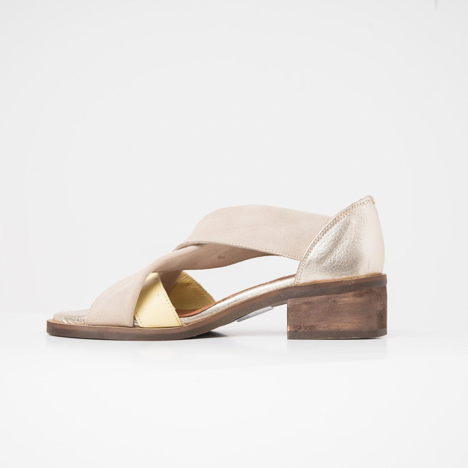 Sandalia Mujer / Tortolita Amarillo Niquel SANDALIAS Giani Dafirenze 