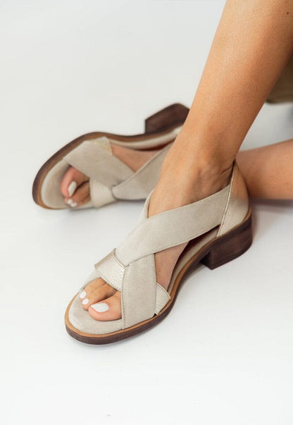 Sandalia Mujer / Tortolita Beige Niquel SANDALIAS Giani Dafirenze 