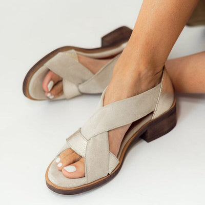 Sandalia Mujer / Tortolita Beige Niquel
