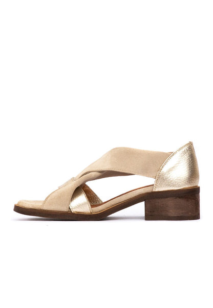 Sandalia Mujer / Tortolita Beige Niquel SANDALIAS Giani Dafirenze 