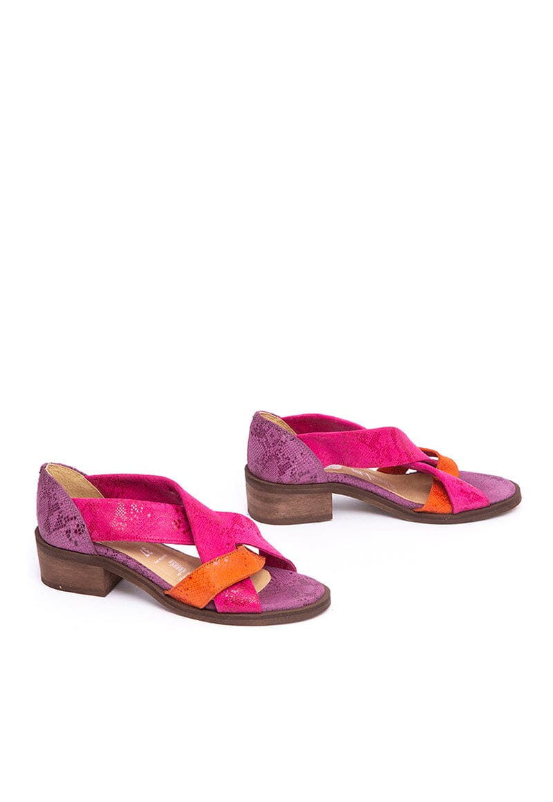 Sandalia Mujer / Tortolita Fucsia Naranjo SANDALIAS Giani Dafirenze 