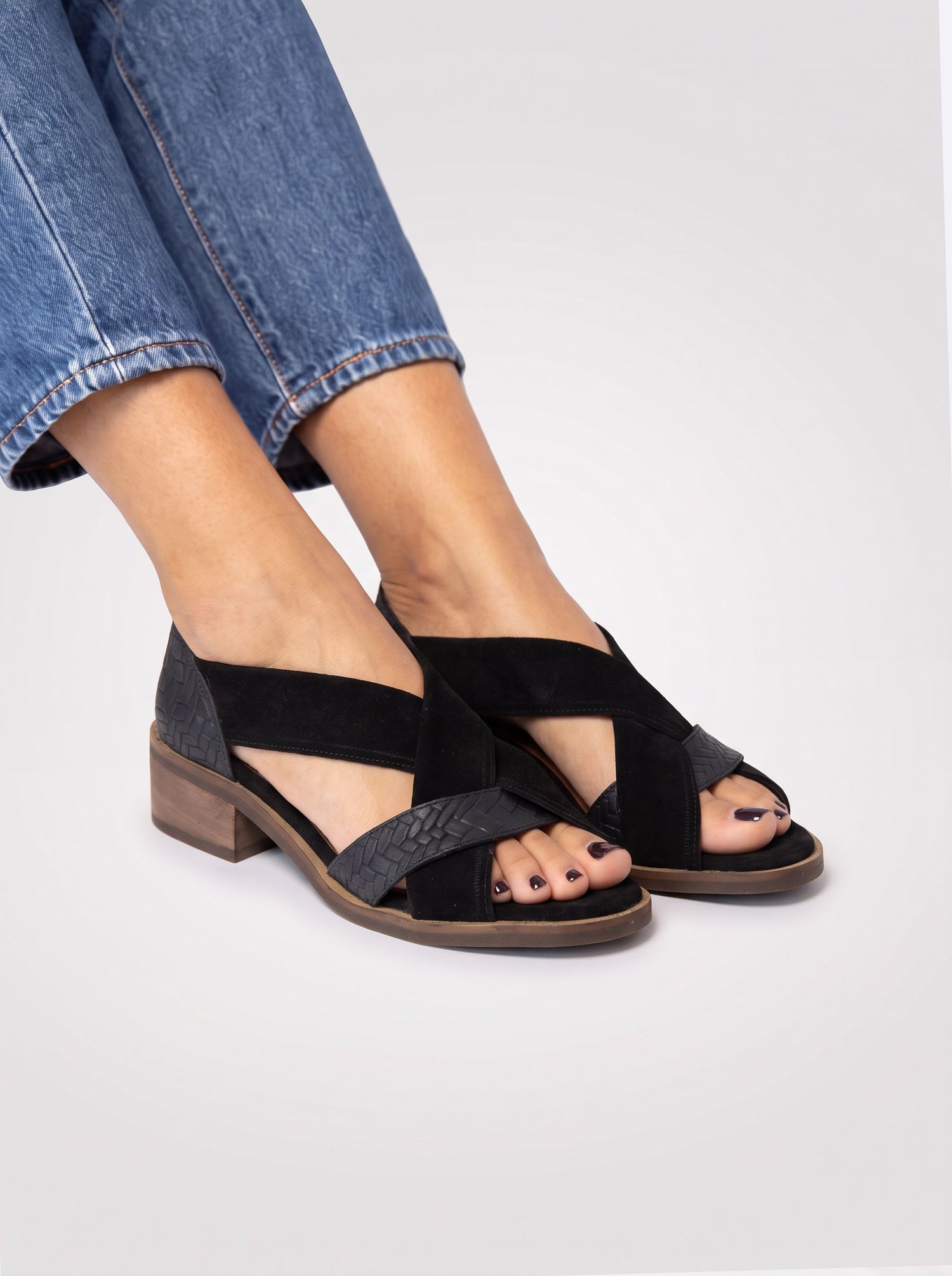 Sandalia Mujer / Tortolita Negro SANDALIAS Giani Dafirenze 