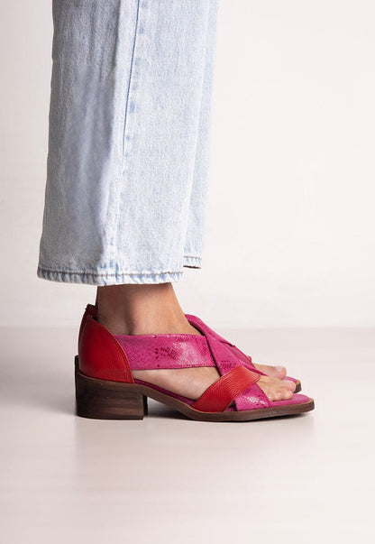 Sandalia Mujer / Tortolita Rojo Fucsia SANDALIAS Giani Dafirenze 