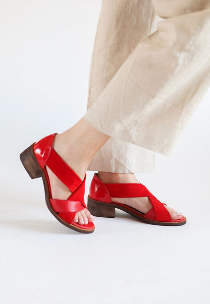 Sandalia Mujer / Tortolita Rojo SANDALIAS Giani Dafirenze 