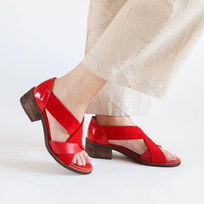 Sandalia Mujer / Tortolita Rojo