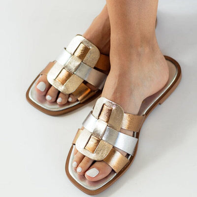 Sandalia Mujer / Zuma Metálico