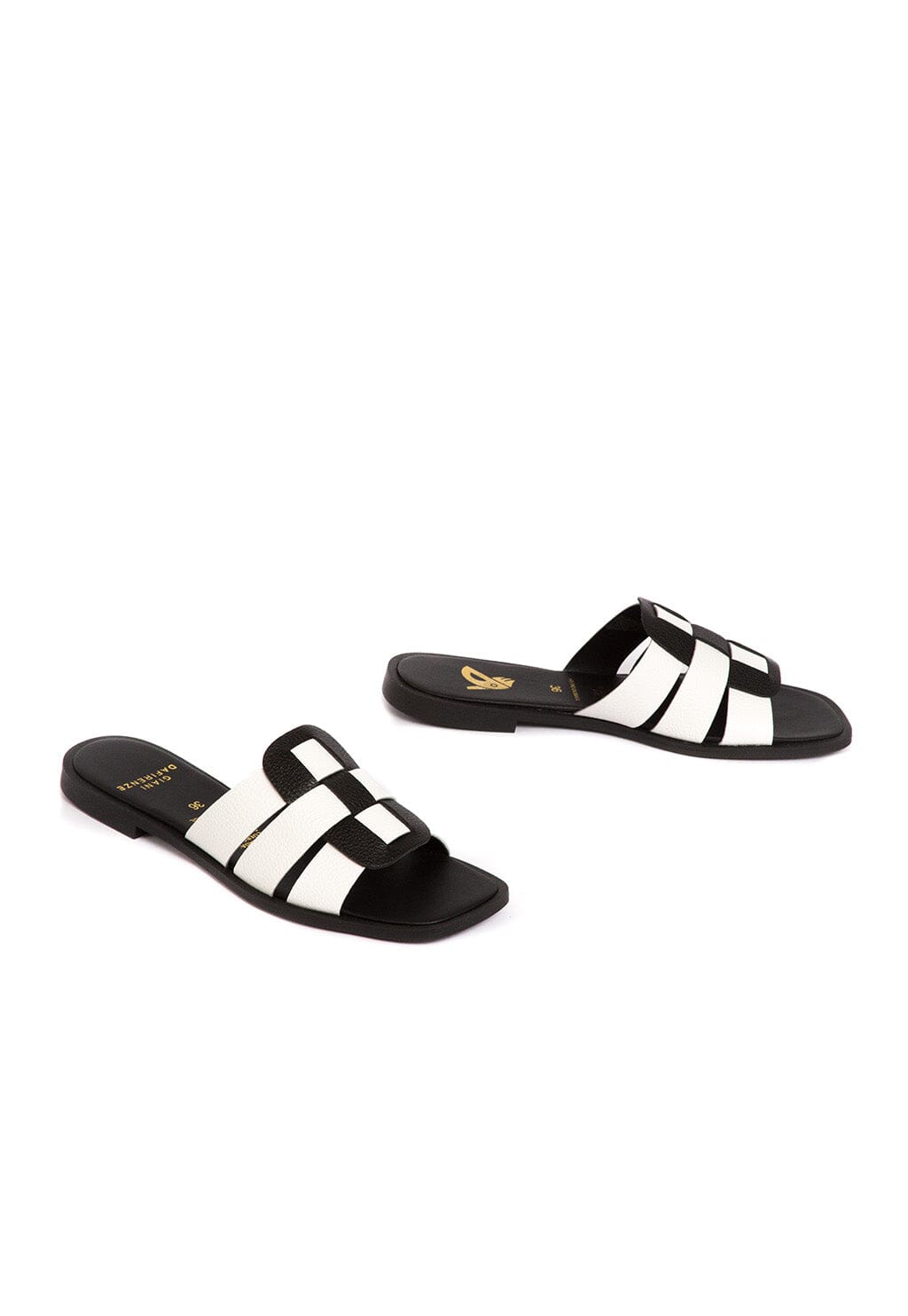 Sandalia Mujer / Zuma Negro Blanco SANDALIAS Giani Dafirenze 