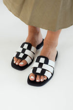 Sandalia Mujer / Zuma Negro Blanco SANDALIAS Giani Dafirenze 