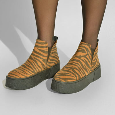 Zapatilla Mujer / Canario Zebra Camel