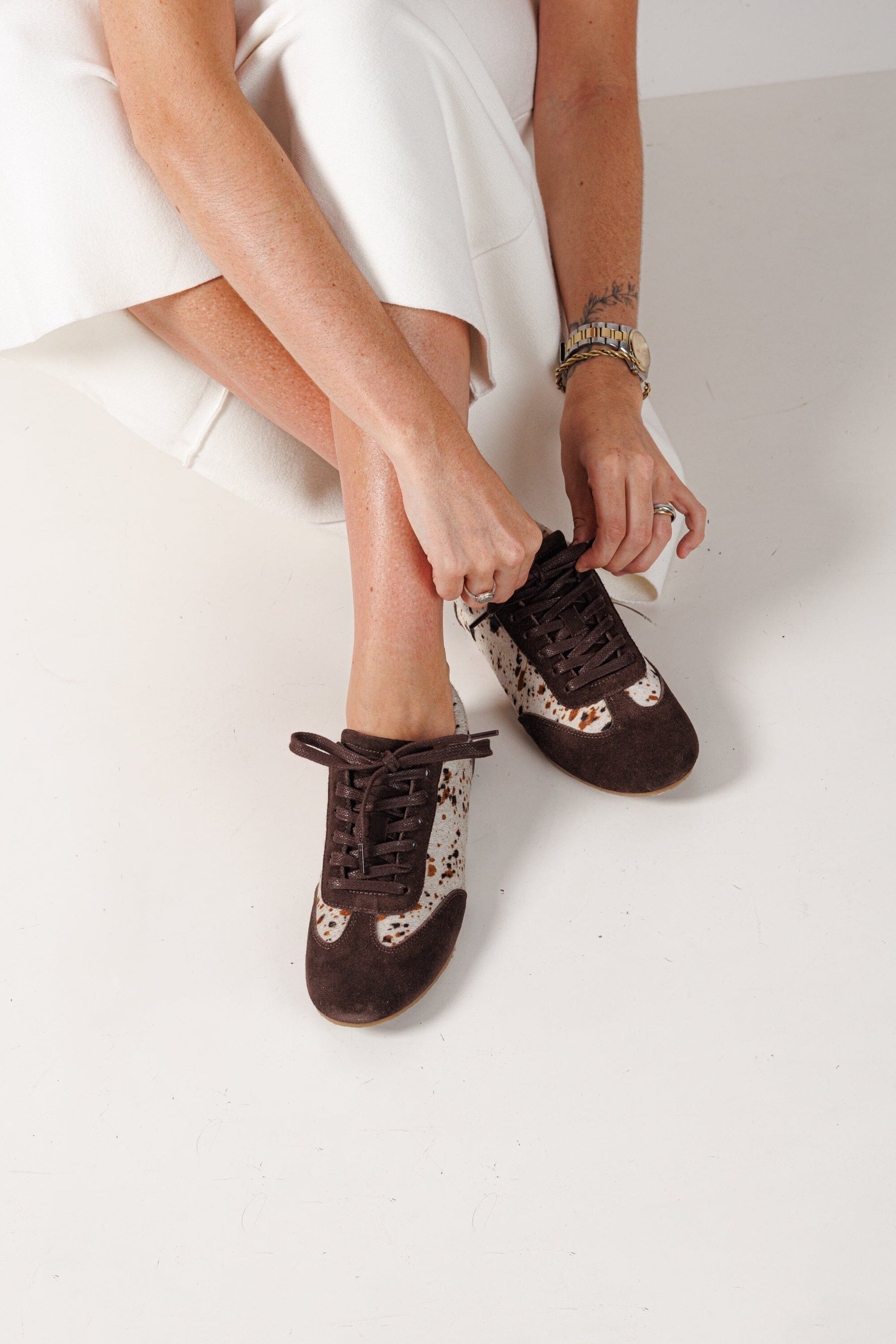 Zapatilla Mujer /Eneldo Café Print ZAPATILLAS Giani Dafirenze 