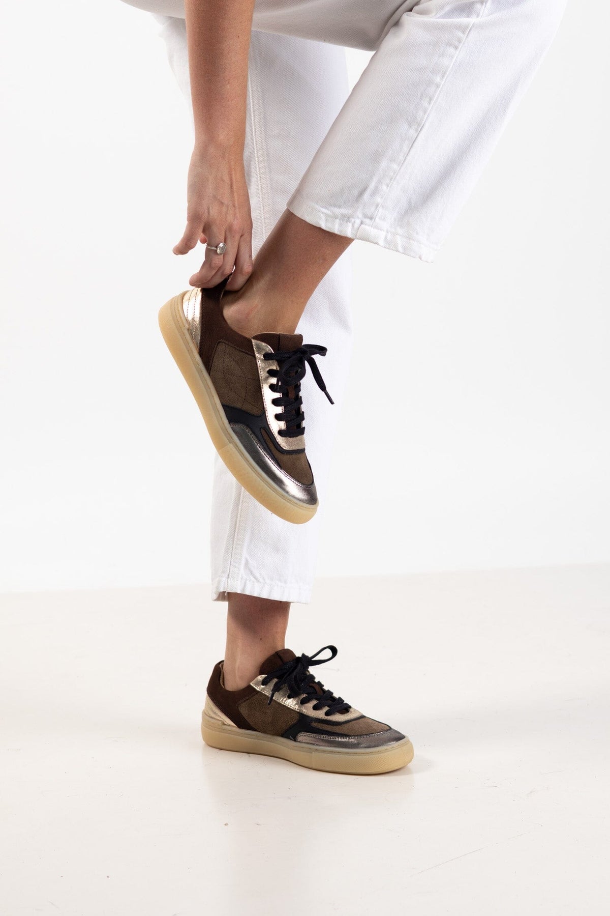 Zapatilla Mujer / Lavanda Café Metalico ZAPATILLAS Giani Dafirenze 