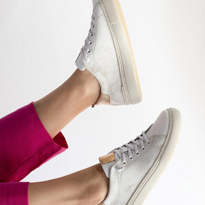 Zapatilla Mujer / Violeta Blanca