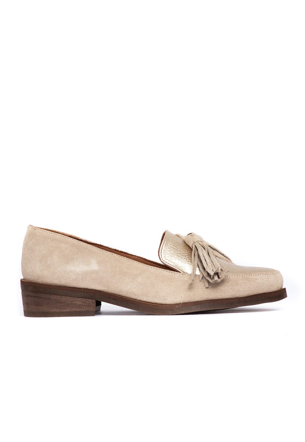 Zapato Mujer / Allegra Beige Niquel MOCASINES Giani Dafirenze 