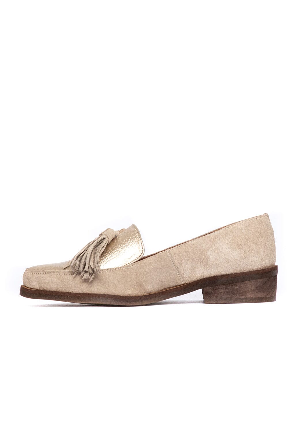 Zapato Mujer / Allegra Beige Niquel MOCASINES Giani Dafirenze 
