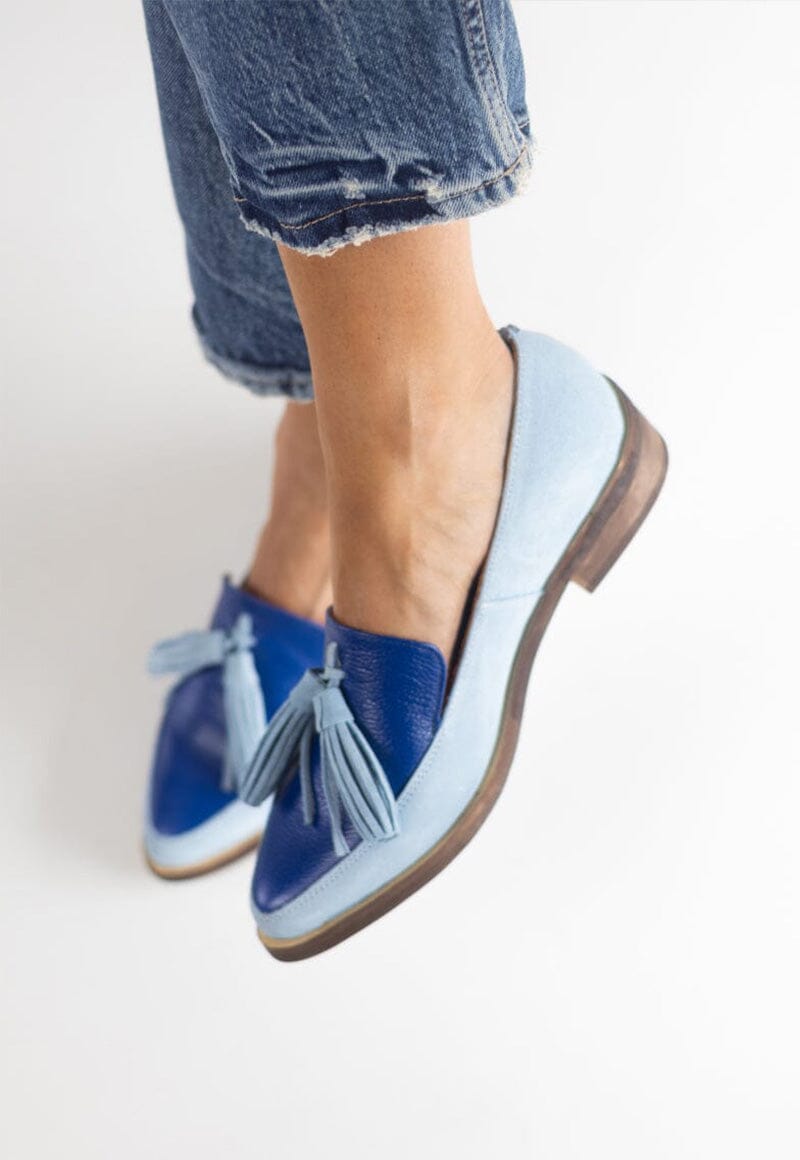 Zapato Mujer / Allegra Celeste MOCASINES Giani Dafirenze 