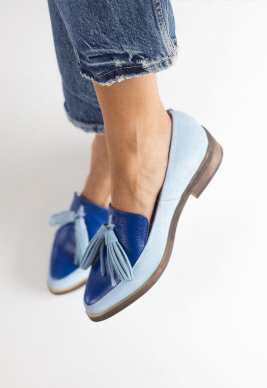 Zapato Mujer / Allegra Celeste MOCASINES Giani Dafirenze 