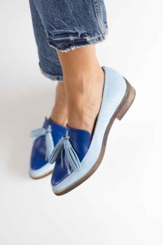 Zapato Mujer / Allegra Celeste MOCASINES Giani Dafirenze 
