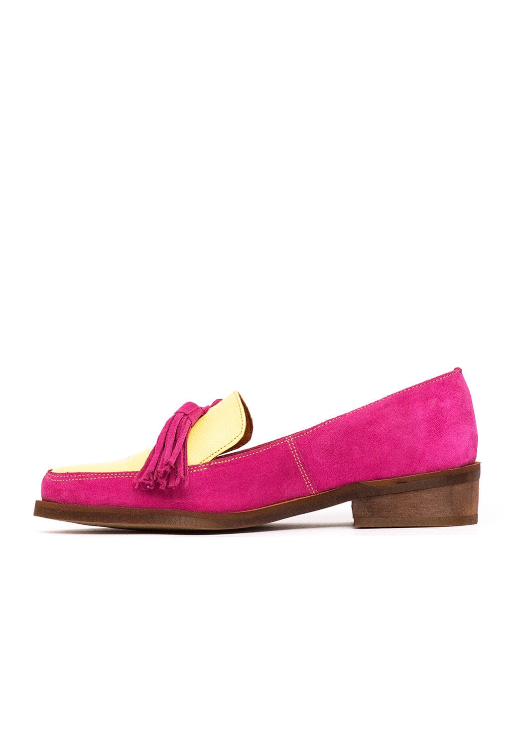 Zapato Mujer / Allegra Fucsia Amarillo MOCASINES Giani Dafirenze 
