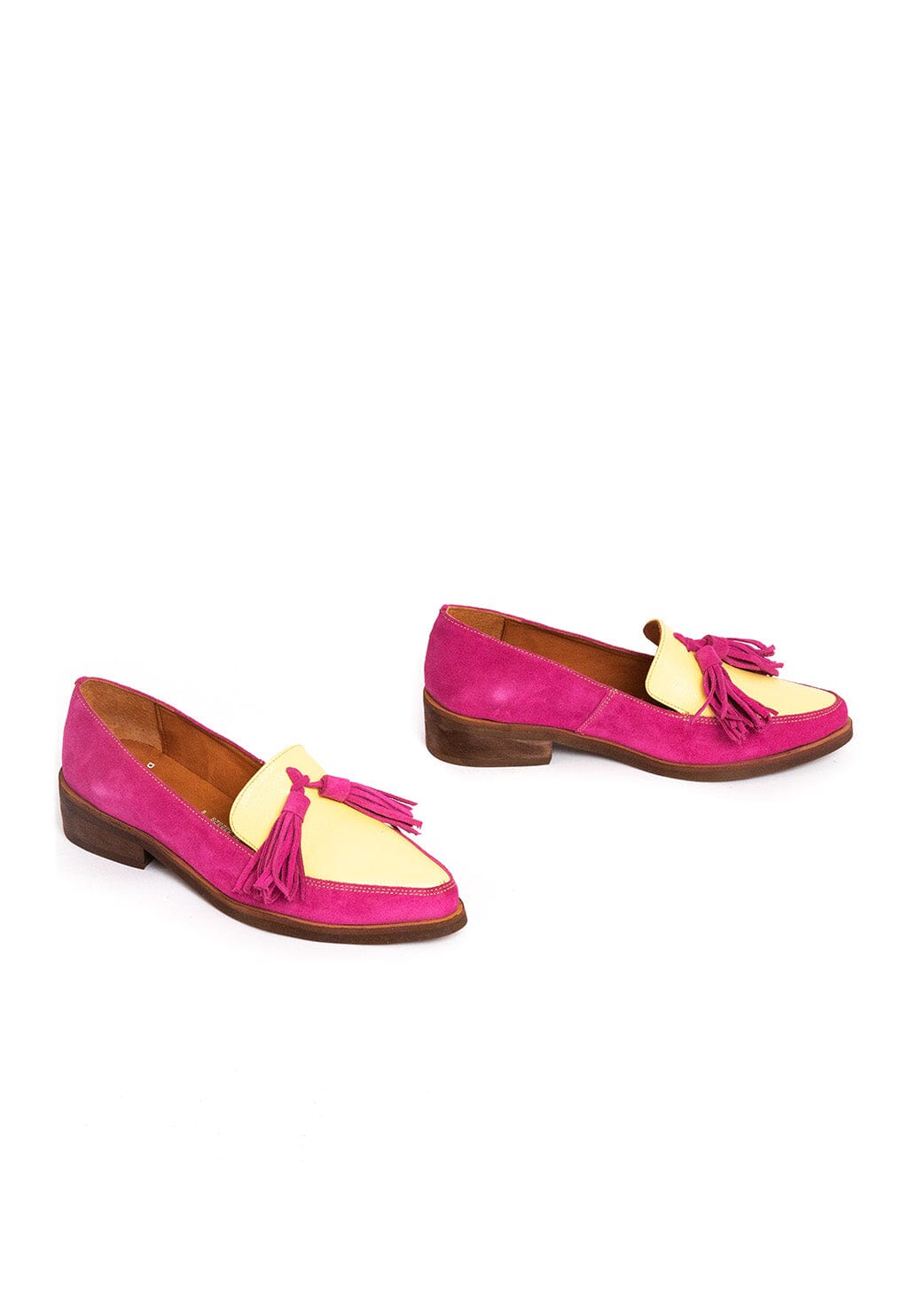 Zapato Mujer / Allegra Fucsia Amarillo MOCASINES Giani Dafirenze 