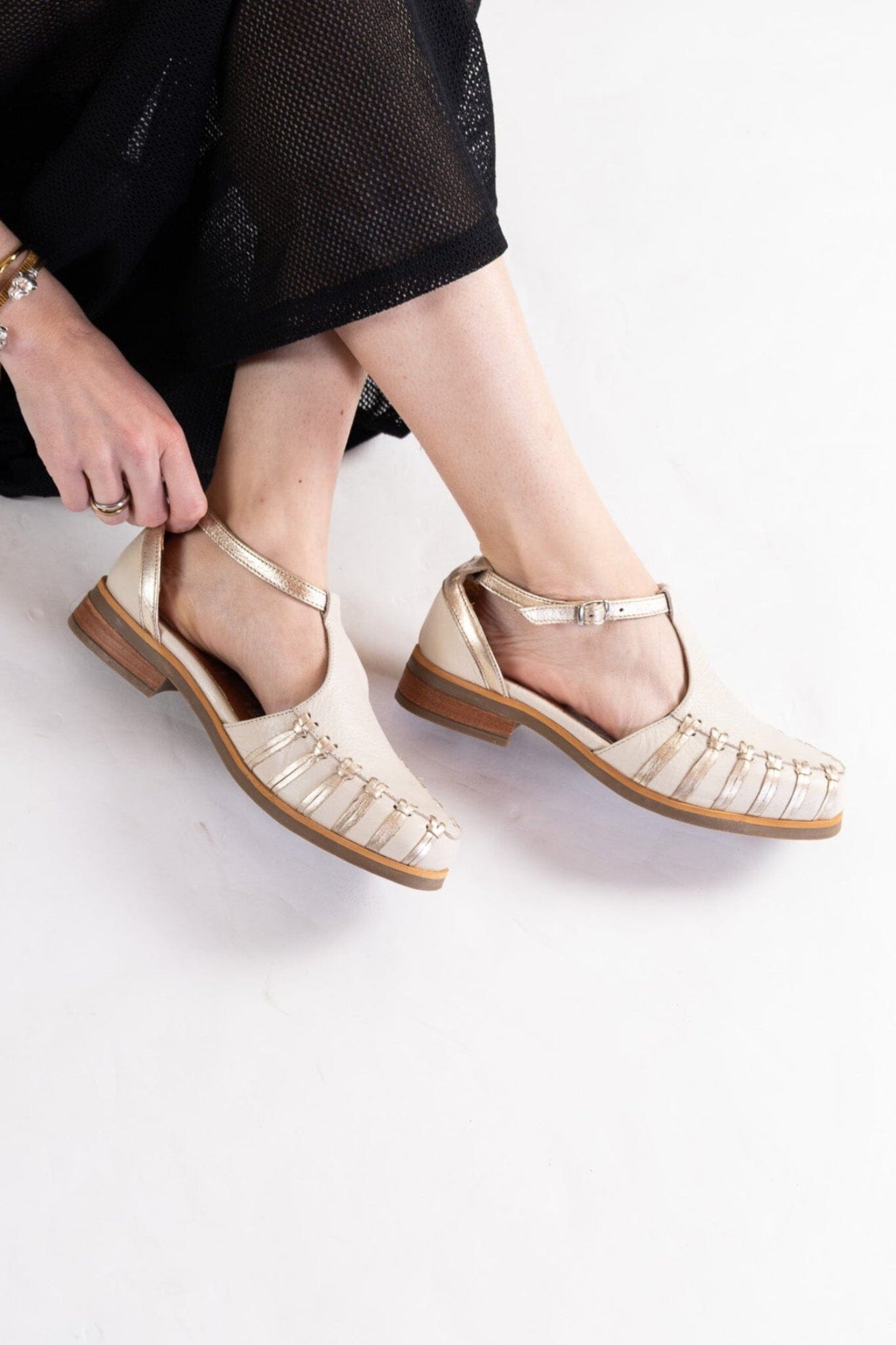Zapato Mujer / Duna Beige Niquel ZAPATOS Giani Dafirenze 