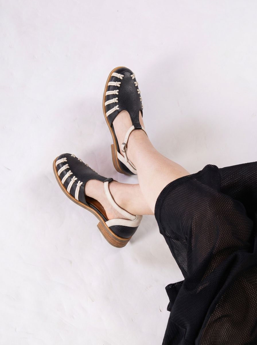 Zapato Mujer / Duna Negro Beige ZAPATOS Giani Dafirenze 