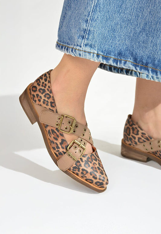 Zapato Mujer / Etna Café Print ZAPATOS Giani Dafirenze 