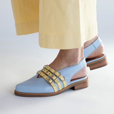 Zapato Mujer / Fior Celeste Amarillo