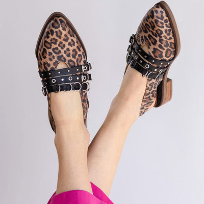 Zapato Mujer / Fior Print Negro