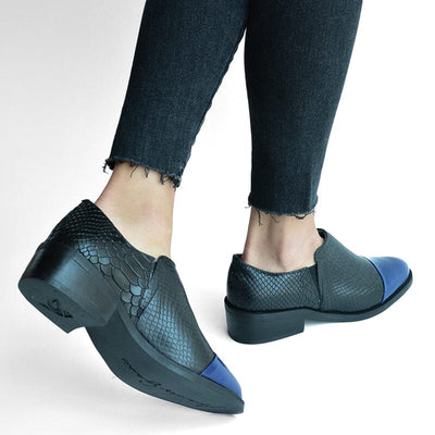 Zapato Mujer / Homero Negro Azul