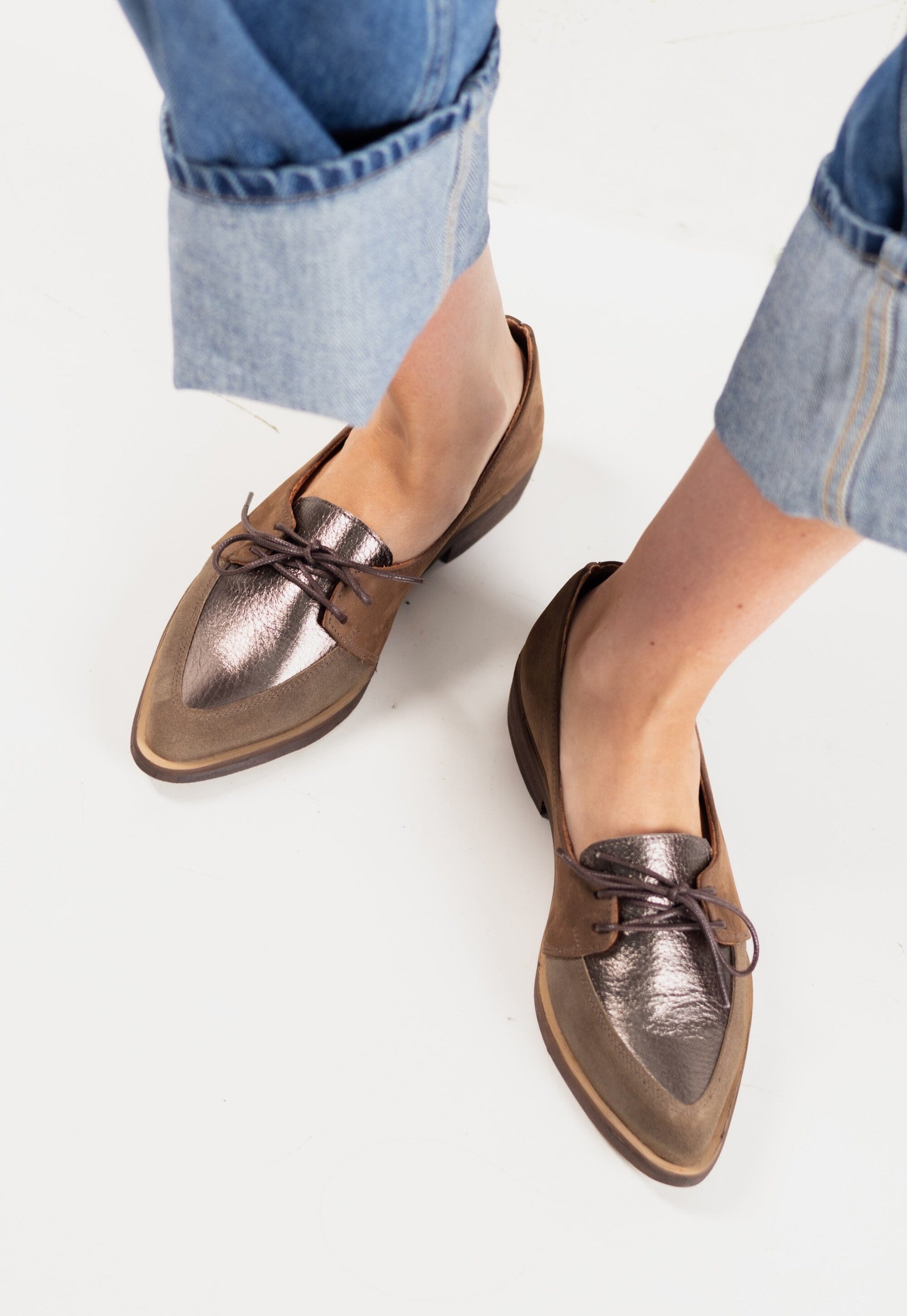 Zapato Mujer / Indira Taupe Metálico ZAPATOS Giani Dafirenze 